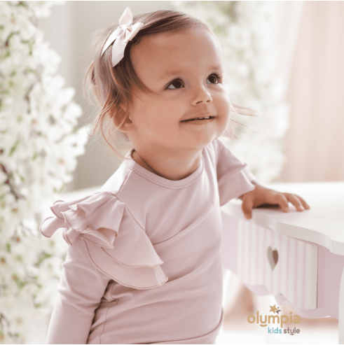 Bluzka dziecięca z dużymi  falbankami | OLYMPIA KIDS STYLE