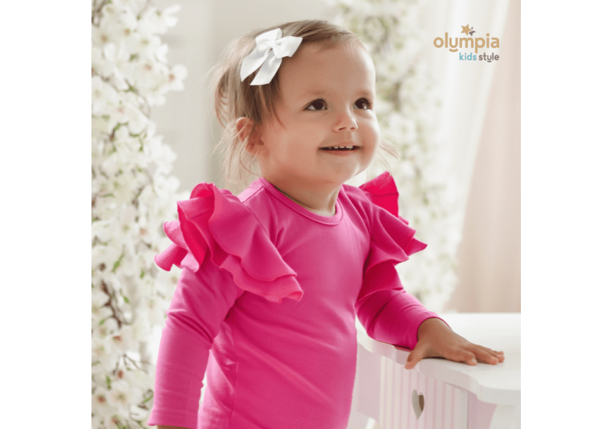 Bluzka dziecięca z dużymi  falbankami | OLYMPIA KIDS STYLE