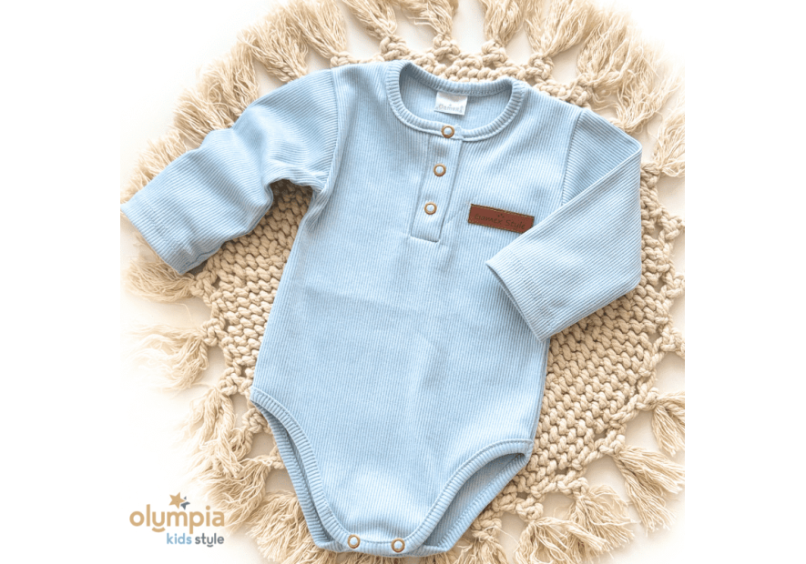 Bawełniane body dla niemowlaka z długim rękawem | Olympia Kids Style