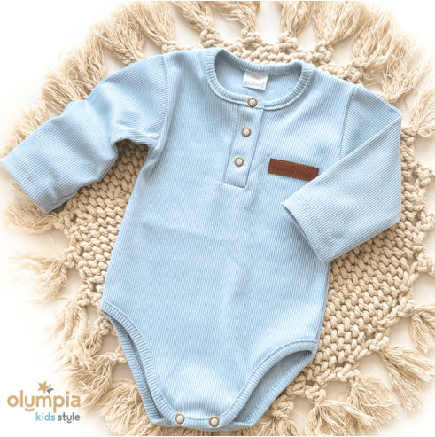 Bawełniane body dla niemowlaka z długim rękawem | Olympia Kids Style