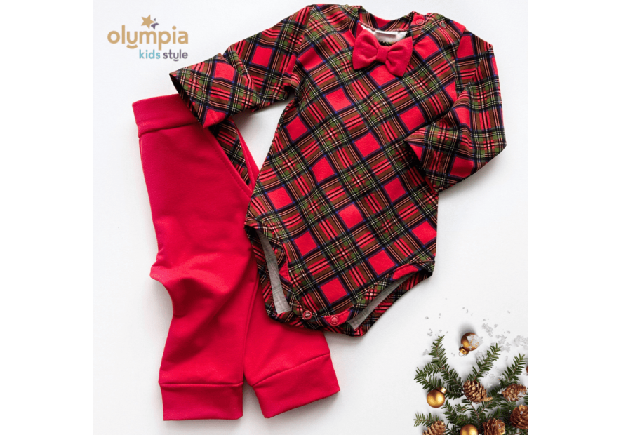 Body niemowlęce i spodnie SKRZAT- Boże narodzenie