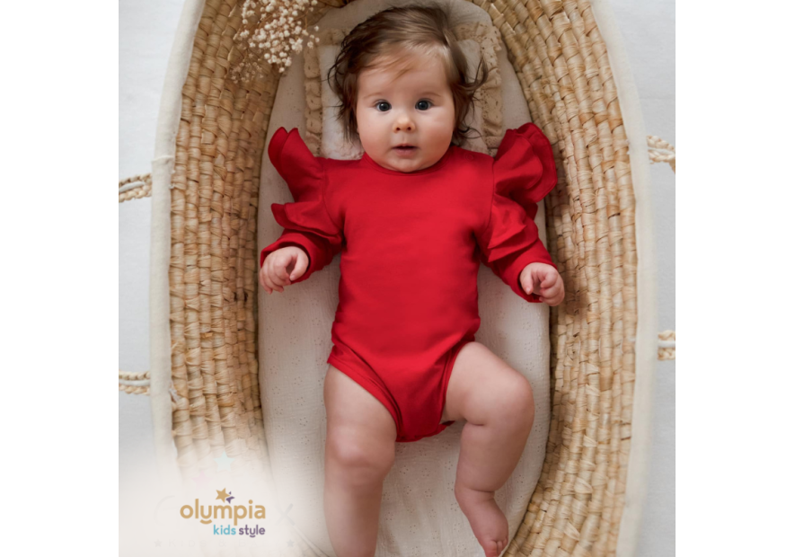 Body dziecięce z dużymi  falbankami | OLYMPIA KIDS STYLE