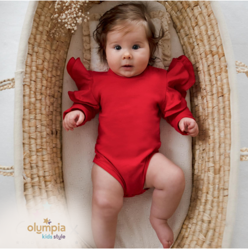 Body dziecięce z dużymi  falbankami | OLYMPIA KIDS STYLE