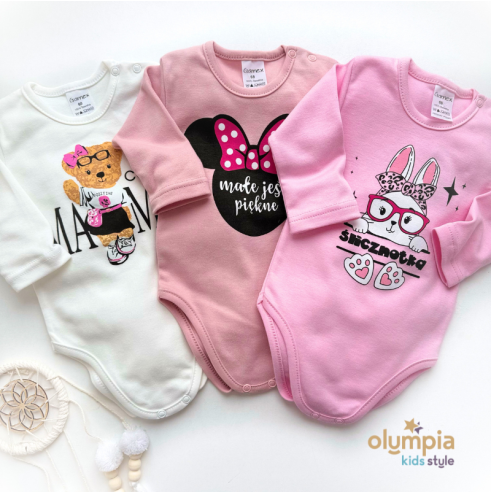 Body Niemowlęce dla Dziewczynki sitodruk