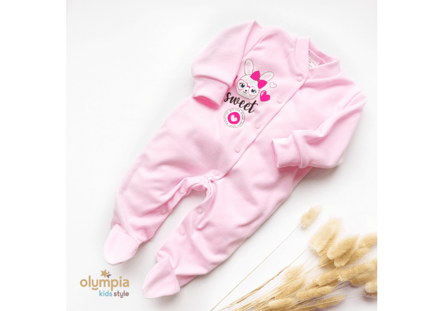 Pajac niemowlęcy ze stopkami | Niemowlak \ Pajace \ Olympia Kids Style