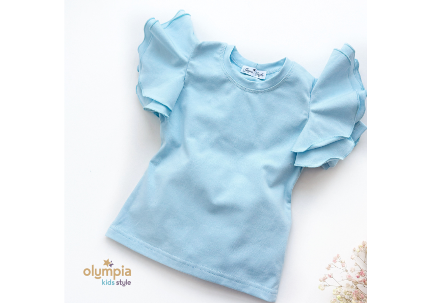 Bluzka dziecięca z dużymi  falbankami | OLYMPIA KIDS STYLE