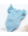 Body dziecięce  MOTYLEK  krótki rękaw baby blue