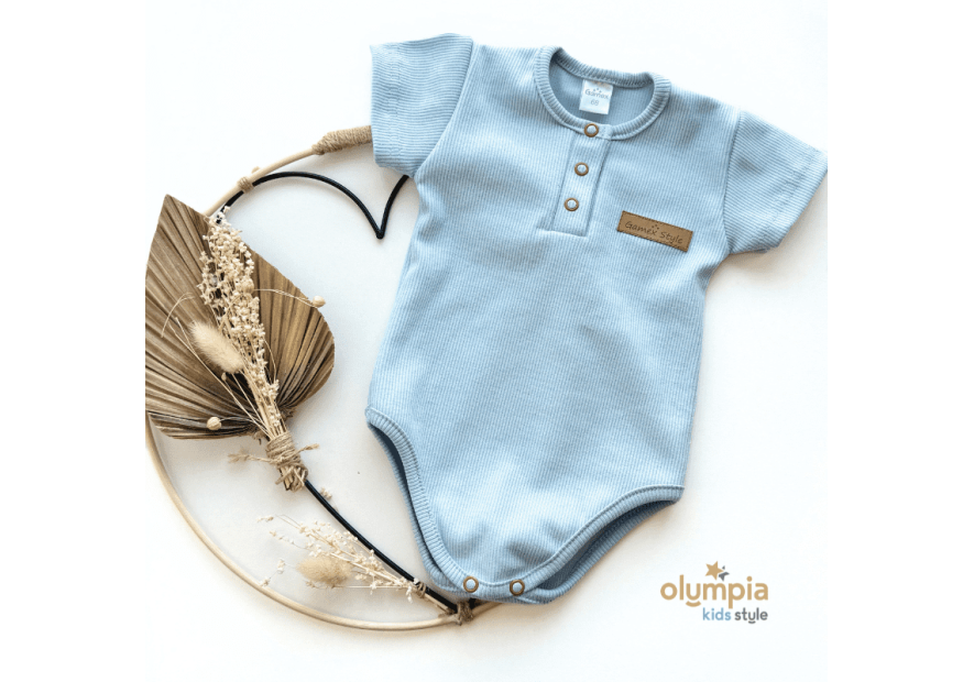 Bawełniane body dla niemowlaka z długim rękawem | Olympia Kids Style