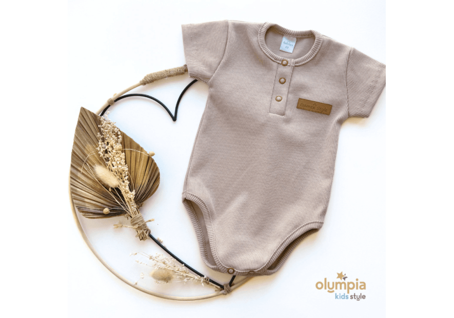 Bawełniane body dla niemowlaka z długim rękawem | Olympia Kids Style
