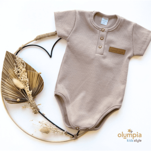 Bawełniane body dla niemowlaka z długim rękawem | Olympia Kids Style