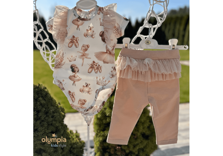 Body niemowlęce i legginsy - Olympia Kids Style