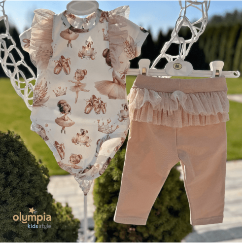 Body niemowlęce i legginsy - Olympia Kids Style