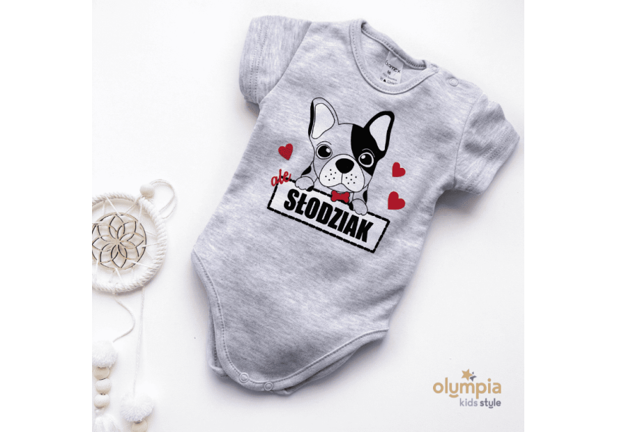 Body niemowlęce z krótkim rękawem| OLYMPIA KIDS STYLE