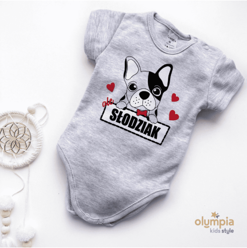 Body niemowlęce z krótkim rękawem| OLYMPIA KIDS STYLE