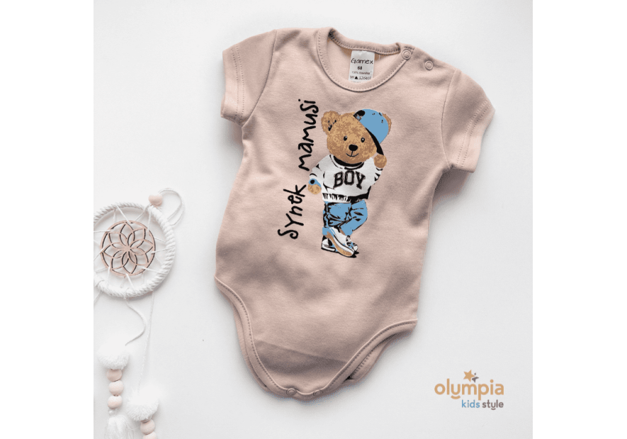 Body niemowlęce z krótkim rękawem| OLYMPIA KIDS STYLE