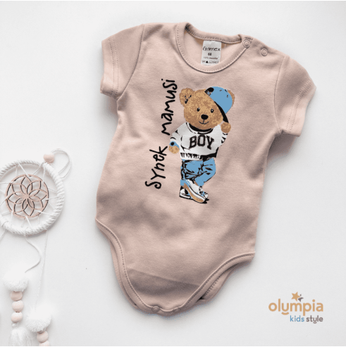 Body niemowlęce z krótkim rękawem| OLYMPIA KIDS STYLE