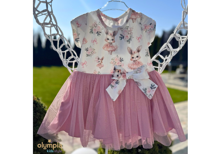 Sukienka dziewczeca z tiulem BIBI