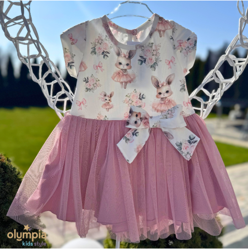 Sukienka dziewczeca z tiulem BIBI