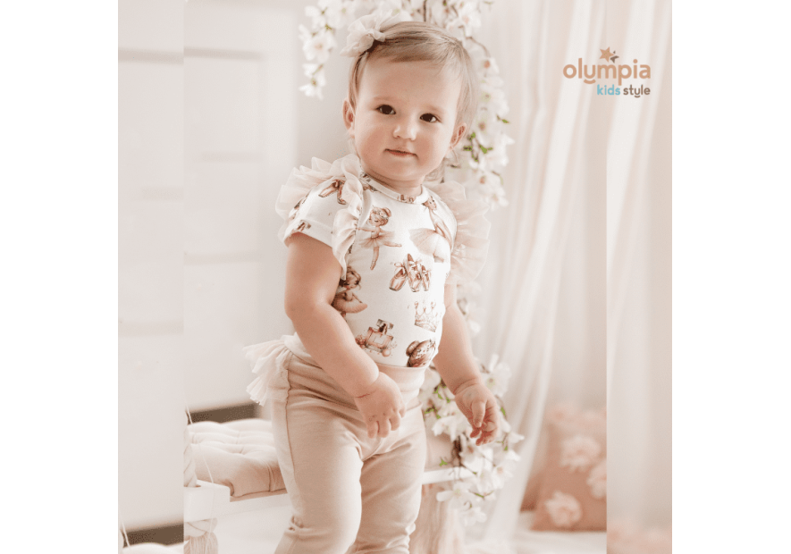 Body niemowlęce i legginsy - Olympia Kids Style