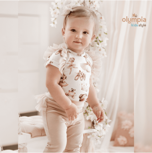 Body niemowlęce i legginsy - Olympia Kids Style