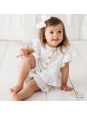 Komplet  dziewczęcy z Muślinu - Bluzka i spodenki | OLYMPIA KIDS STYLE