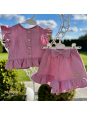 Komplet z Muślinu - Bluzka i Spodenki | OLYMPIA KIDS STYLE
