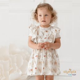 Sukienka w kwiaty dla dziewczynki | Olympia Kids Style