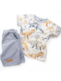 Komplet dla chłopca bluzkaz krótkimi spodenkami DINO- OLYMPIA KIDS STYLE