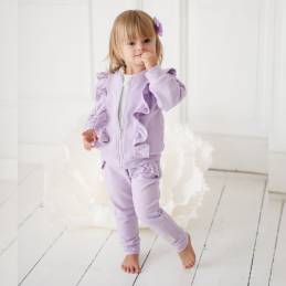 Dres z bluzą rozpinaną i spodniami dla dziewczynki | Olympia Kids Style