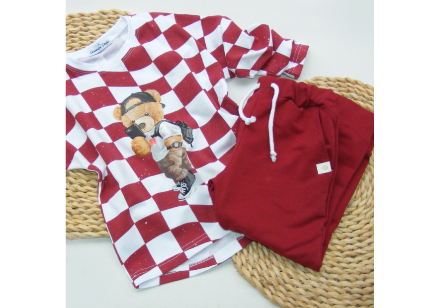 Komplet chłopięcy bluzka i spodnie TEDDY | olympia kids style