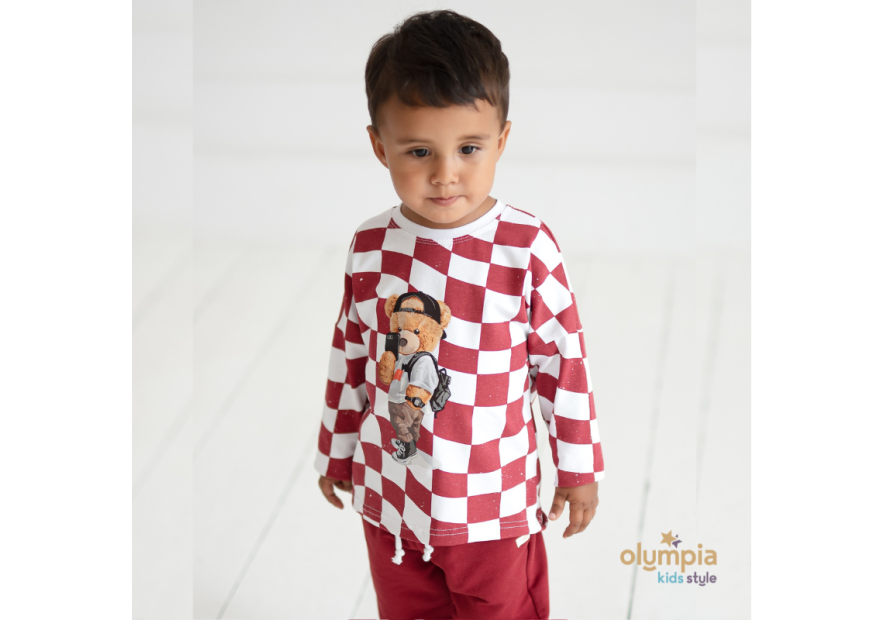 Komplet chłopięcy bluzka i spodnie TEDDY | olympia kids style