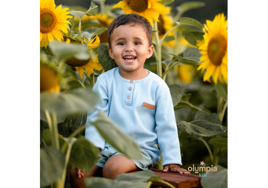 Bluzka POPLO z długim rękawem | Olympia Kids Style