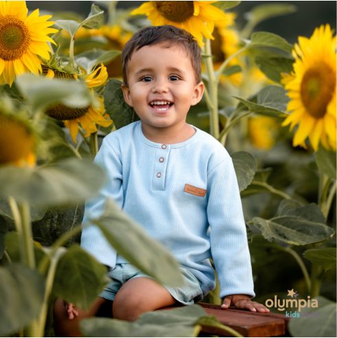 Bluzka POPLO z długim rękawem | Olympia Kids Style