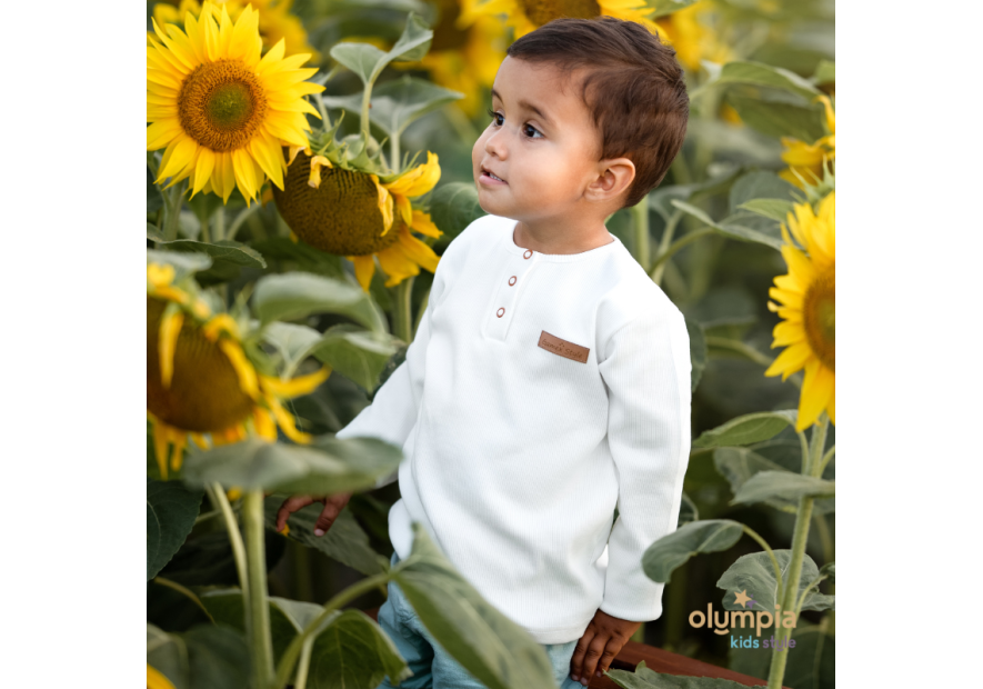 Bluzka POPLO z długim rękawem | Olympia Kids Style