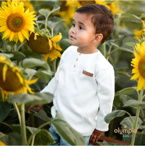 Bluzka POPLO z długim rękawem | Olympia Kids Style