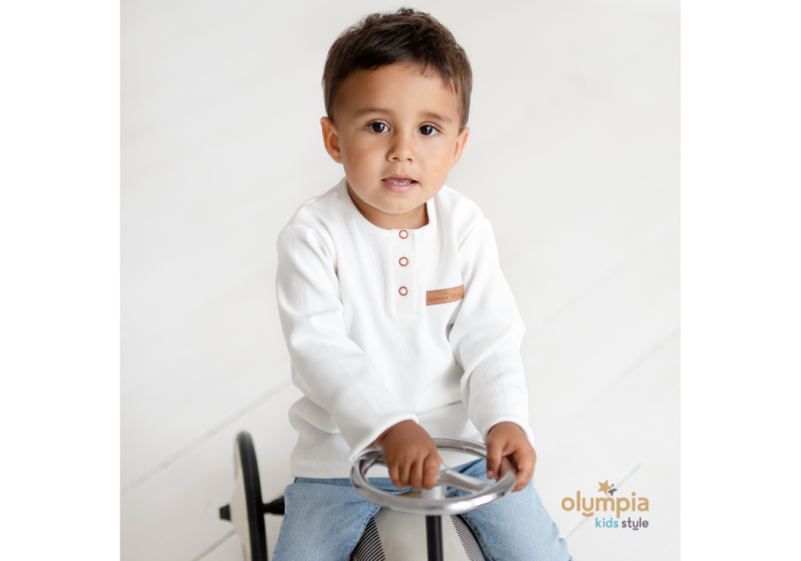 Bluzka POPLO z długim rękawem | Olympia Kids Style