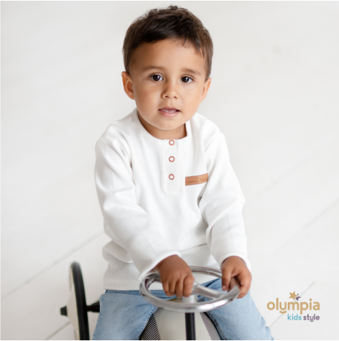 Bluzka POPLO z długim rękawem | Olympia Kids Style