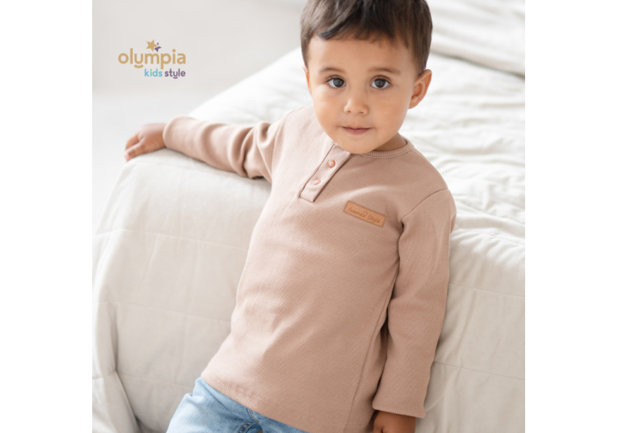Bluzka POPLO z długim rękawem | Olympia Kids Style