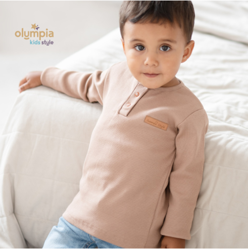 Bluzka POPLO z długim rękawem | Olympia Kids Style