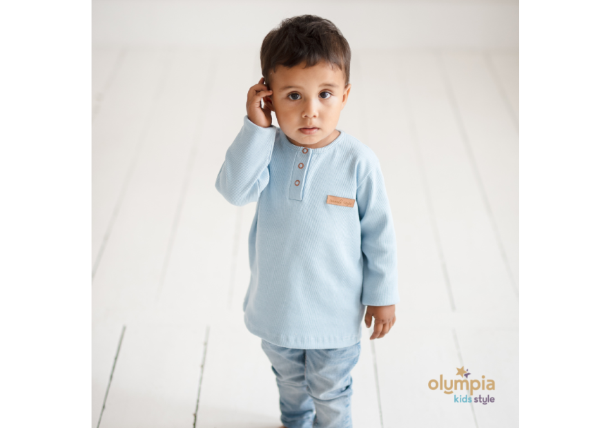 Bluzka POPLO z długim rękawem | Olympia Kids Style