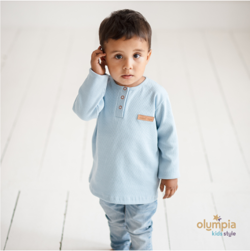 Bluzka POPLO z długim rękawem | Olympia Kids Style