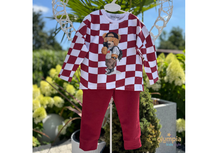 Komplet chłopięcy bluzka i spodnie TEDDY | olympia kids style