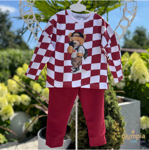 Komplet chłopięcy bluzka i spodnie TEDDY | olympia kids style