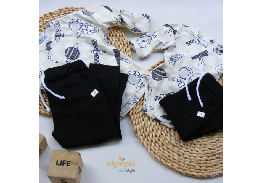 Komplet chłopięcy bluzka i spodnie KOSMOS