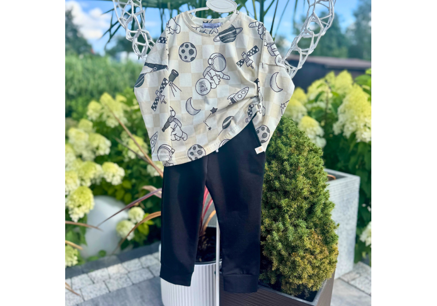 Komplet chłopięcy bluzka i spodnie KOSMOS