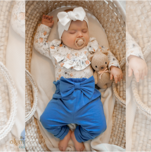 Komplet body z falbanką i spodenki |OLYMPIA KIDS STYLE