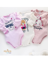 3PAK BODY niemowlęce dla dziewczynki DŁUGI rękaw