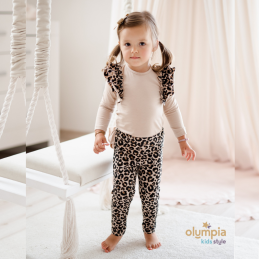 Body niemowlęce i legginsy panterka | Olympia Kids Style