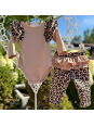 Body niemowlęce i legginsy panterka | Olympia Kids Style