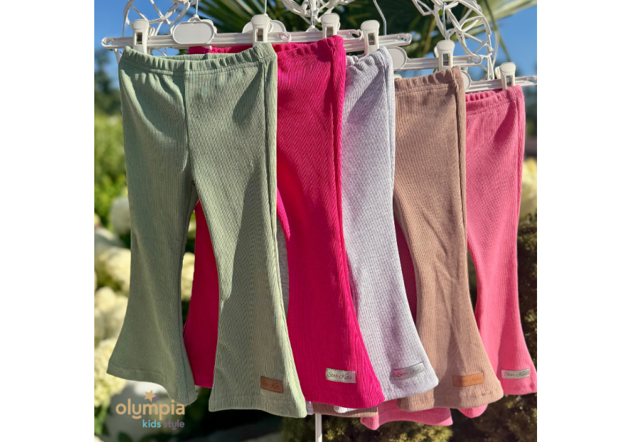 Spodnie PRĄŻEK DZWONY mix kolor